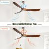 60 Inch Outdoor Ceiling Fan Without Light 3 ABS Blade with Smart APP Control