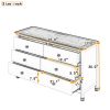 3-Pieces Bedroom Sets Full Size House Bed with Storage Headboard, Wooden Nightstand and Storage Dresser,White