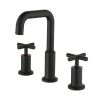 New 8 in Widespread Bathroom Faucet  2 Handles Stainless Steel 3 Hole Bathroom Sink Faucet