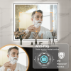 LED Lighted Bathroom Wall Mounted Mirror with High Lumen Anti-Fog Separately Control Dimmer Function Large Size