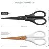 Anti-Stick Anti-Rust Scissors EDC Home Craft Diy Safety Cover Student Scissor Stainless Steel School Supplies Office Stationery