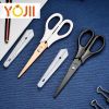 Anti-Stick Anti-Rust Scissors EDC Home Craft Diy Safety Cover Student Scissor Stainless Steel School Supplies Office Stationery