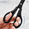 Anti-Stick Anti-Rust Scissors EDC Home Craft Diy Safety Cover Student Scissor Stainless Steel School Supplies Office Stationery