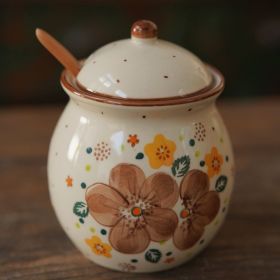 Hand-painted Household Cake Plate Small Vase Fruit Plate (Option: Seasoning Can)